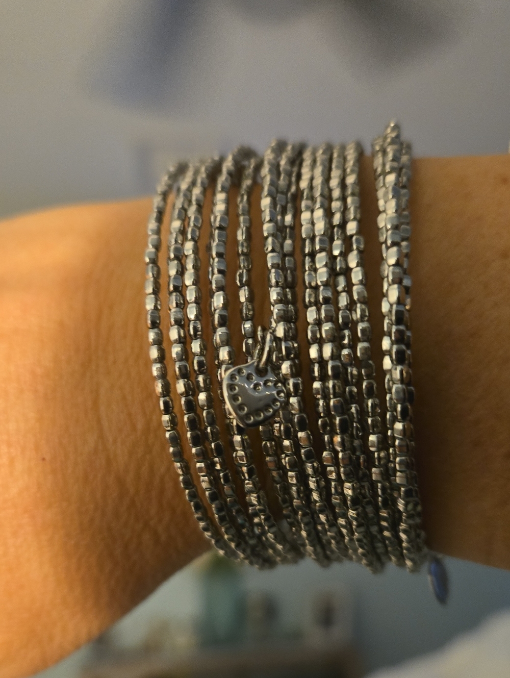 Stella & Dot Bardot Coil Wrap Bracelet - Silver - Picture 6 of 8